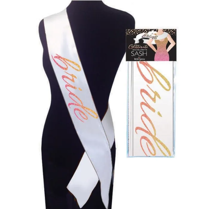 Little Genie Productions Vibrators Glitterati Bride Sash