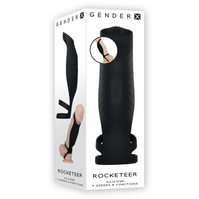 Male Sex Toys Evolved Novelties Gender X Rocketeer Rechargeable Penis Sleeve