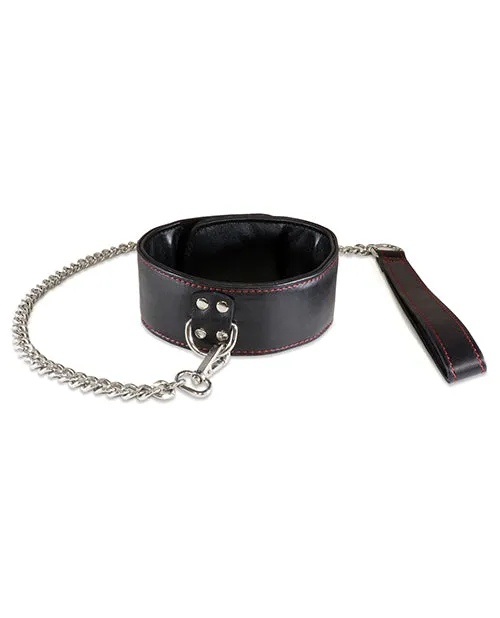Male Sex Toys Sultra Lambskin Collar with 24 Chain Sultra
