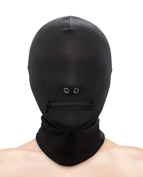 NS Novelties Vibrators Taboo Zippered Mouth Hood NS Novelties Vibrators Taboo Zippered Mouth Hood