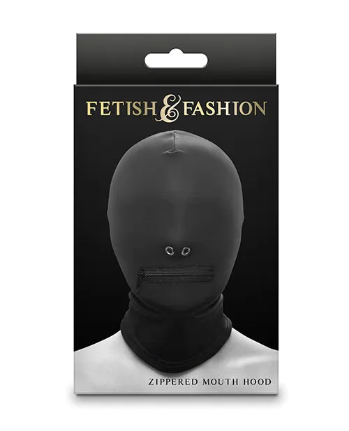 NS Novelties Vibrators Taboo Zippered Mouth Hood NS Novelties Vibrators Taboo Zippered Mouth Hood
