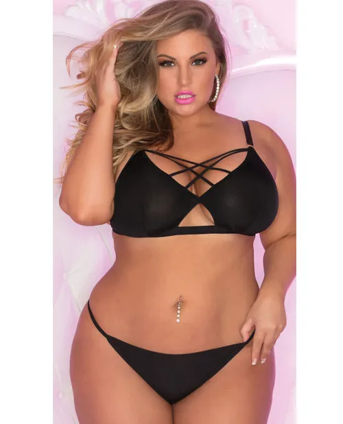 Pink Lipstick Back Talk Bra Panty Rene Rofe Vibrators