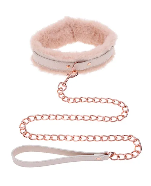 Sportsheets Sex Mischief Peaches n CreaMe Fur Collar Leash Couples