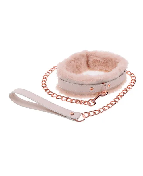 Sportsheets Sex Mischief Peaches n CreaMe Fur Collar Leash Couples