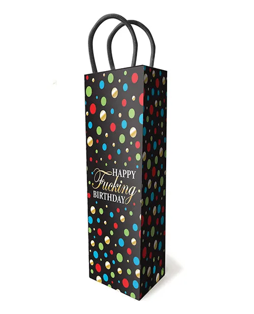 Vibrators Little Genie Happy Fucking Birthday Wine Gift Bag
