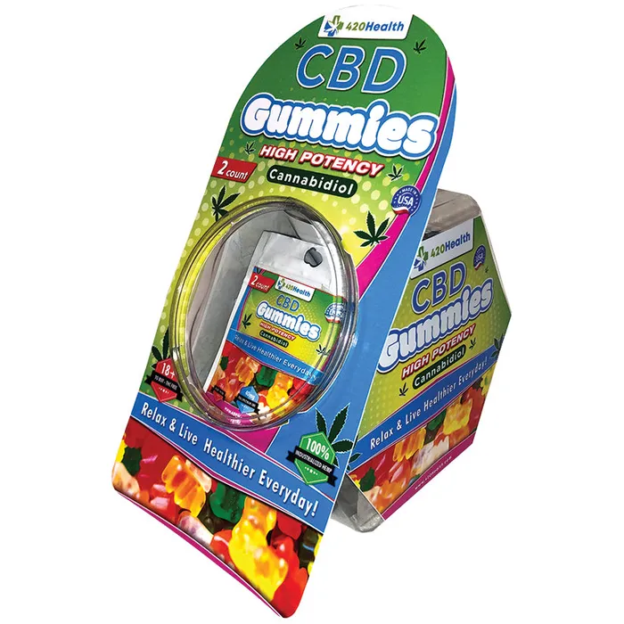 420 Health CBD Gummies 40mg 2 Count Pouch Bowl of 25 BODY ACTION Anal