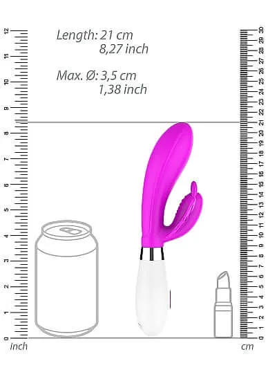 Alexios Butterfly and GSpot Vibrator Fuchsia Pink SHOTS AMERICA Vibrators