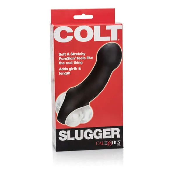 Anal Colt Slugger Black Extension Add Girth and Length for Enhanced Pleasure California Exotic Novelties