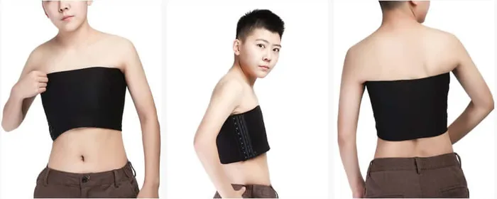 Anal Gender Fluid Strapless Chest Compression Binder Moderate Compression Adjustable Fit Thank Me Now