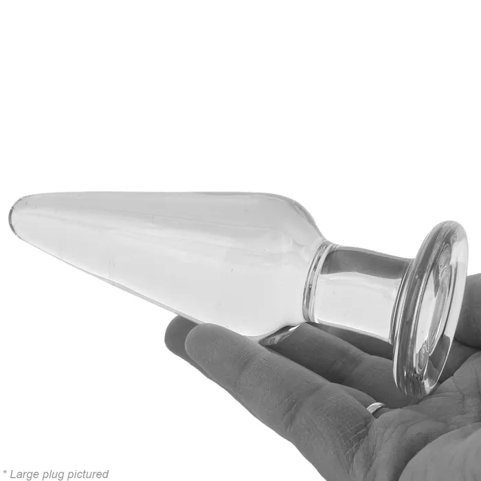 Anal ns novelties Crystal Premium Glass Tapered Anal Trainer Kit in Clear Anal ns novelties Crystal Premium Glass Tapered Anal Trainer Kit in Clear