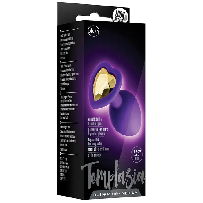 Anal Temptasia Bling PlugMedium Purple Blush