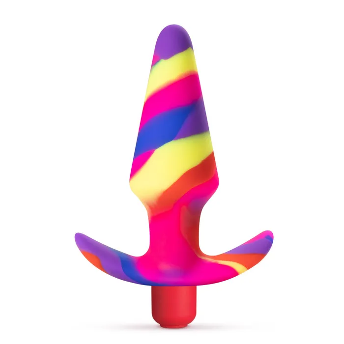 Avant By Blush Free Spirit Scarlet Artisan 5 Inch Vibrating Stayput Butt Plug Elegantly Made with Smooth Ultrasilk Purio Silicone Blush Anal