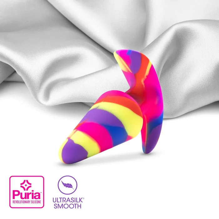 Avant By Blush Free Spirit Scarlet Artisan 5 Inch Vibrating Stayput Butt Plug Elegantly Made with Smooth Ultrasilk Purio Silicone Blush Anal