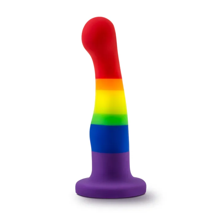 Avant By Blush Pride Freedom P1 Artisan 6 Inch Curved GSpot Dildo with Suction Cup Base Elegantly Made with Smooth UltraSilk Purio Silicone Blush Dildos