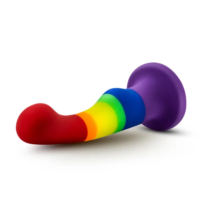 Avant By Blush Pride Freedom P1 Artisan 6 Inch Curved GSpot Dildo with Suction Cup Base Elegantly Made with Smooth UltraSilk Purio Silicone Blush Dildos