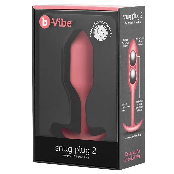 B Vibe Anal BVIBE Snug Plug 2Coral