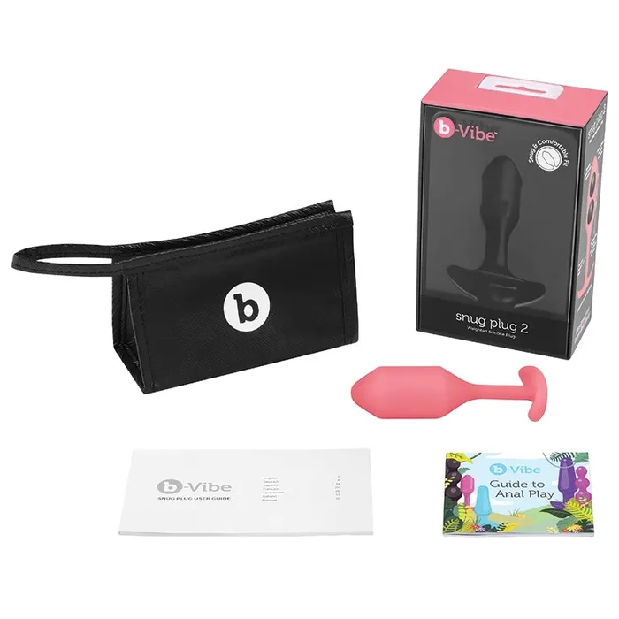 B Vibe Anal BVIBE Snug Plug 2Coral B Vibe Anal BVIBE Snug Plug 2Coral