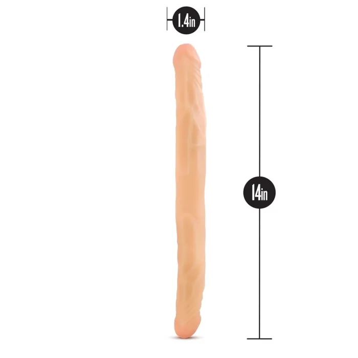 B Yours By Blush Beige 14Inch Long Dildo Blush Dildos