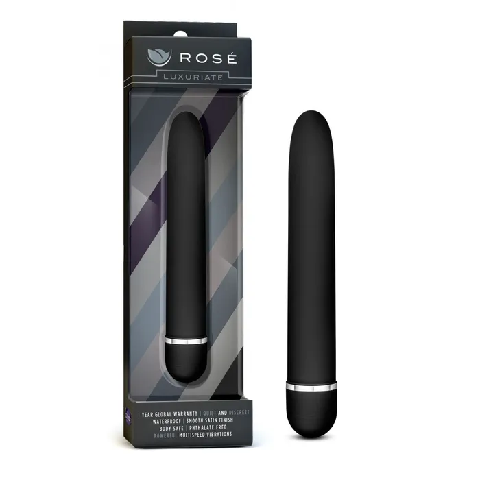 Blush Anal Ros By Blush Luxuriate Black 7Inch Vibrator