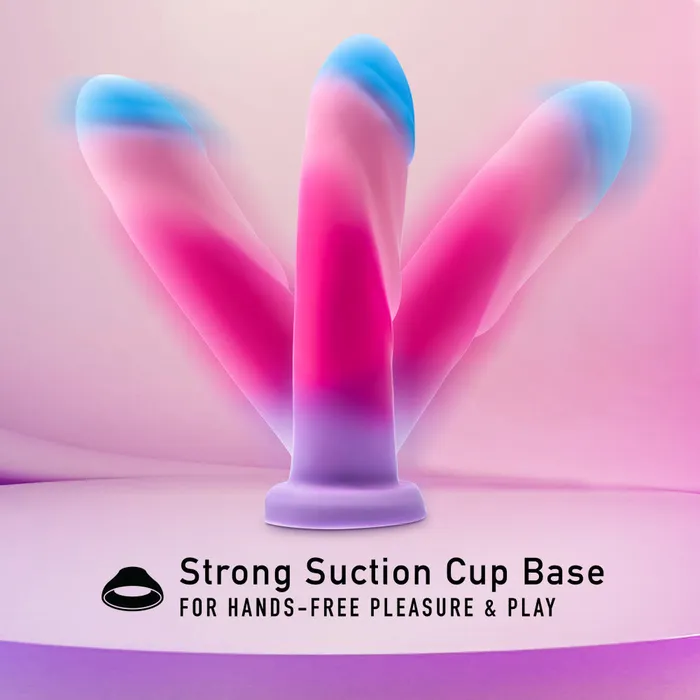 Blush Dildos Avant By Blush Borealis Dreams Artisan 775 Inch Dildo Crafted With Purio Liquid Silicone Wrapped In UltraSilk Cotton Candy