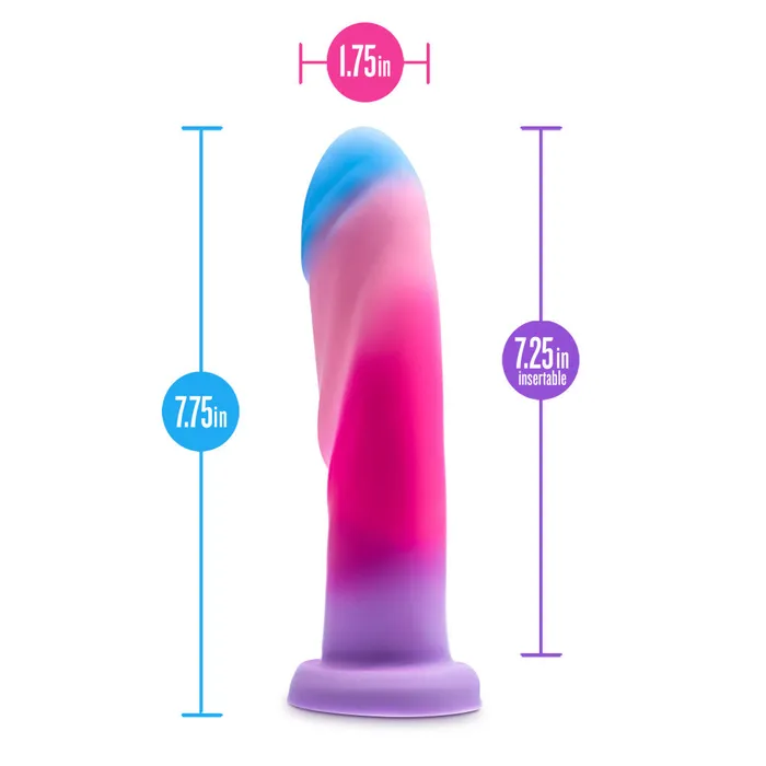 Blush Dildos Avant By Blush Borealis Dreams Artisan 775 Inch Dildo Crafted With Purio Liquid Silicone Wrapped In UltraSilk Cotton Candy