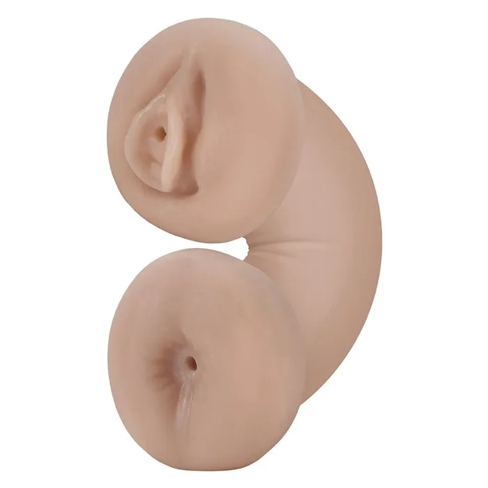 BLUSH Dildos M for Men Soft and Wet Double Trouble Glow in the Dark Vanilla