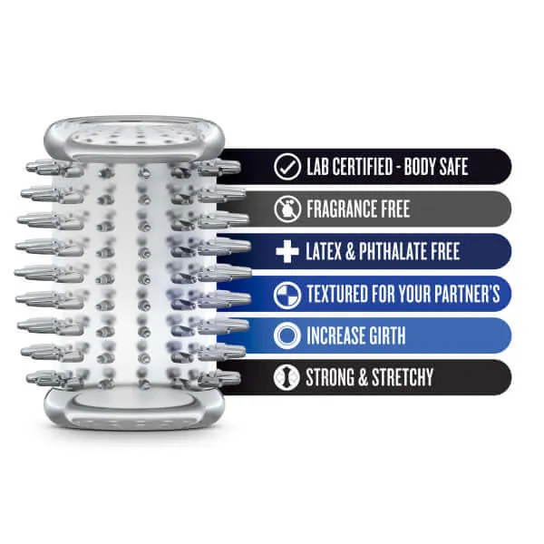 Blush Novelties Male Sex Toys Enhance Your Pleasure with the Stay Hard Cock Sleeve 01 Clear