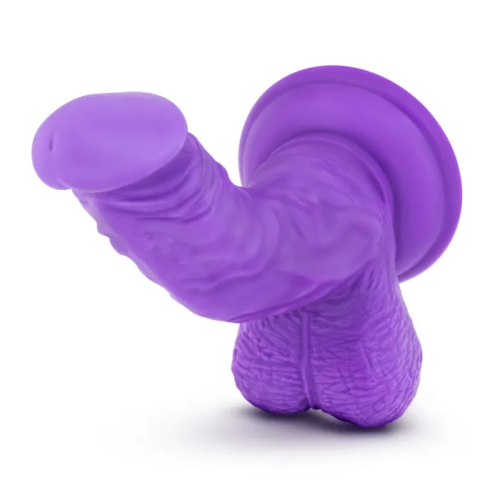Blush Ruse By Blush Magic Stick Realistic GSpot Purple 7Inch Long Dildo With Balls Suction Cup Base Dildos