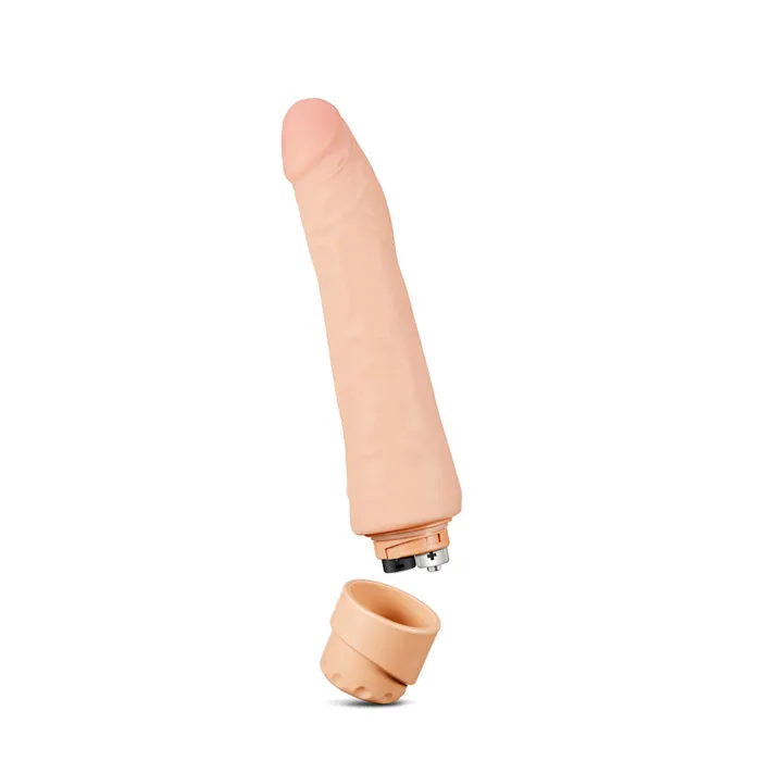 Blush Vibrators X5 Plus By Blush Mambo Vibe Curved Beige 925Inch Long Vibrating Dildo