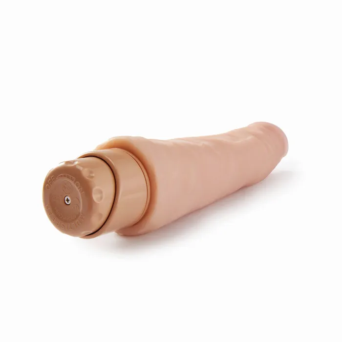 Blush Vibrators X5 Plus By Blush Mambo Vibe Curved Beige 925Inch Long Vibrating Dildo