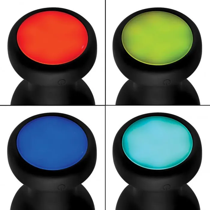 Booty Sparks Silicone LED Plug Vibrating Medium XR Brands Anal