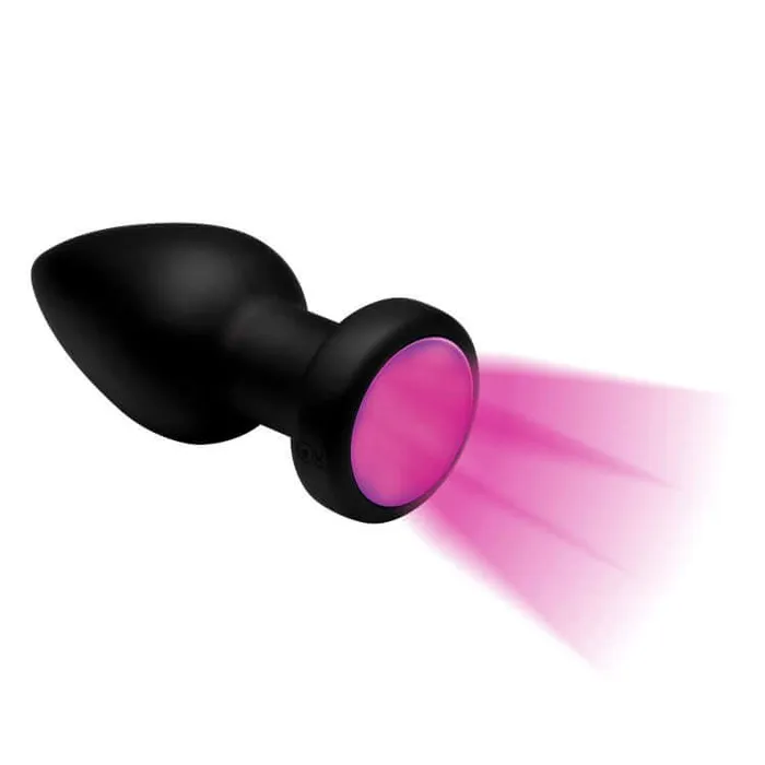 Booty Sparks Silicone LED Plug Vibrating Medium XR Brands Anal