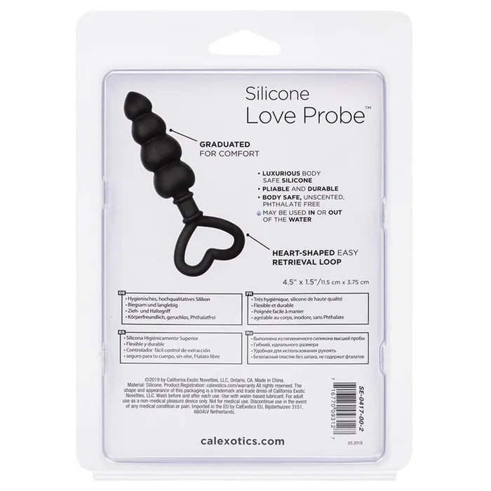 CAL EXOTICS Anal Silicone Love ProbeBlack