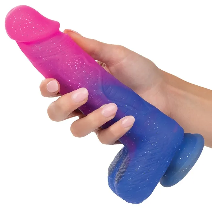 CAL EXOTICS Female Sex Toys Naughty Bits Ombre Hombre XL Vibrating Dildo