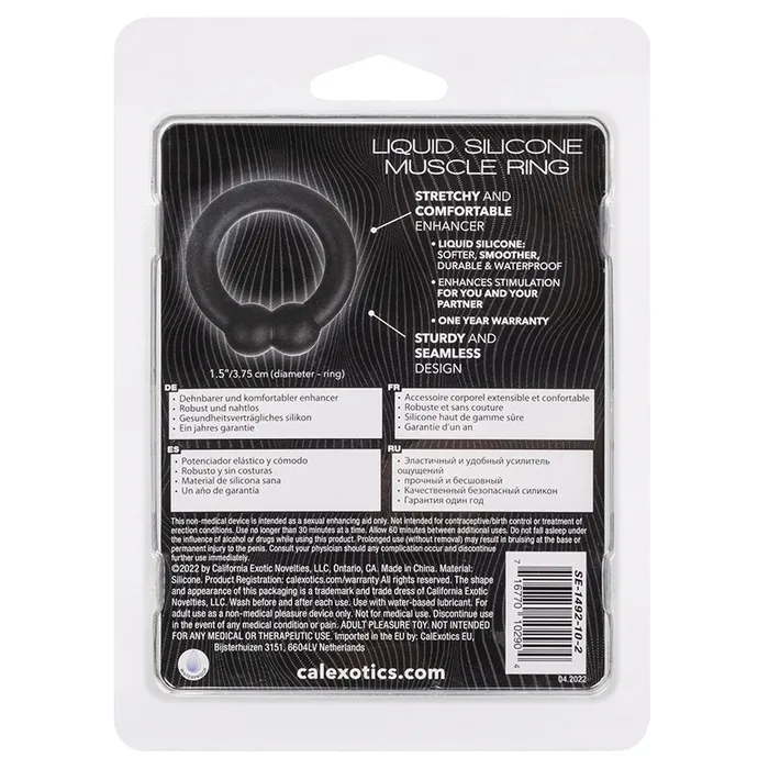 CAL EXOTICS Male Sex Toys Alpha Liquid Silicone Muscle Ring