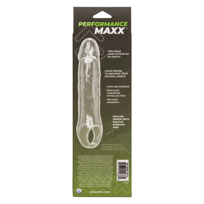 California Exotic Novelties Anal Performance Maxx Clear Extension 65 by California Exotic Novelties Elevate Your Pleasure