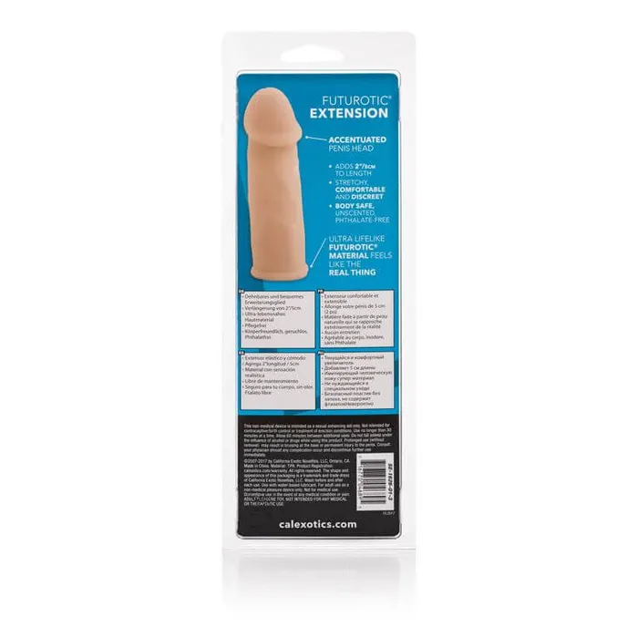 California Exotic Novelties Futurotic Penis Extender Beige Male Sex Toys