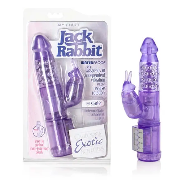 California Exotic Novelties Vibrators My First Jack Rabbit Purple Vibrator