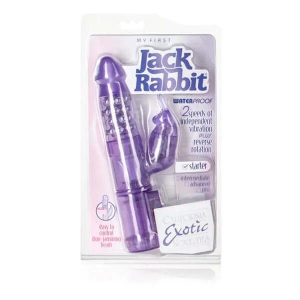 California Exotic Novelties Vibrators My First Jack Rabbit Purple Vibrator