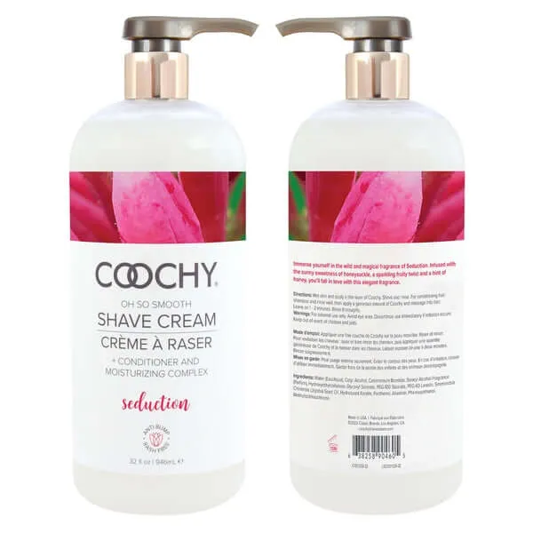 Classic Brands Female Sex Toys Coochy Shave Cream Seduction 32 fl oz Pump Bottle Elegance in Every Shave