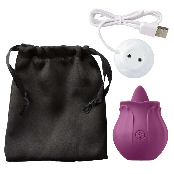 Cloud 9 Health and Wellness Flutter Oral Tongue Stimulator Plum Cloud 9 Novelties Vibrators