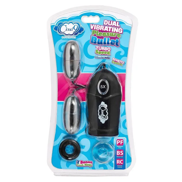 Cloud 9 Novelties Dual Egg Vibrator Black Vibrators