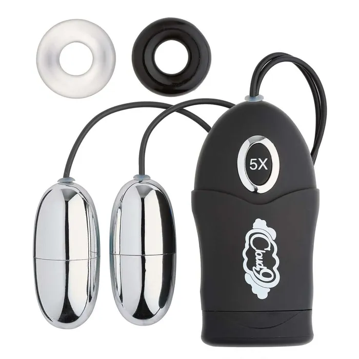 Cloud 9 Novelties Dual Egg Vibrator Black Vibrators