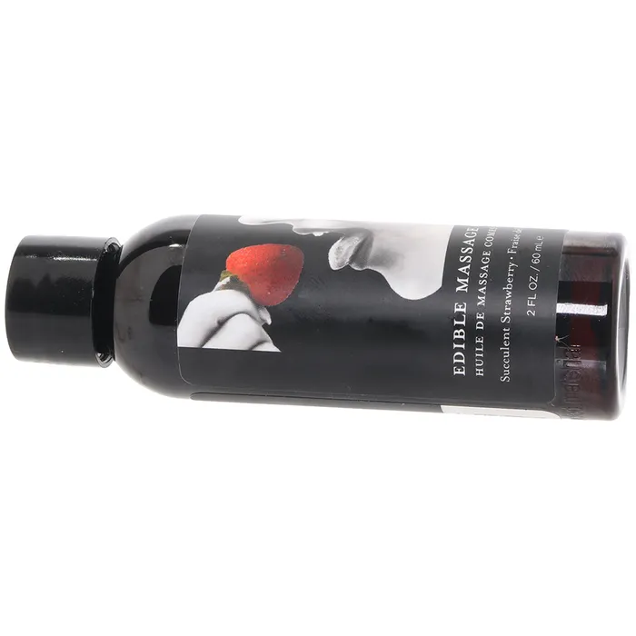 Couples Earthly Body Edible Massage Oil 2oz60ml in Succulent Strawberry