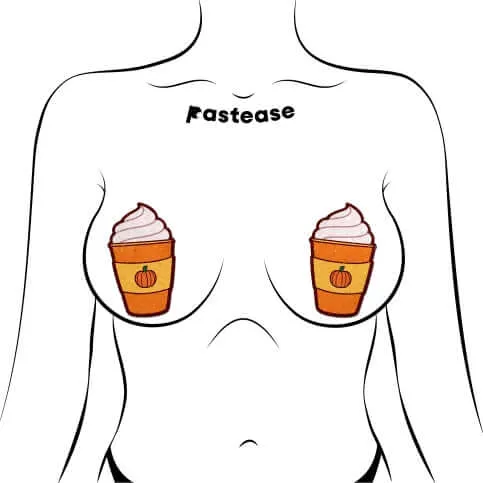 Couples Pastease Festive Pumpkin Spice Latte Nipple Pasties for Autumn Lovers Couples Pastease Festive Pumpkin Spice Latte Nipple Pasties for Autumn Lovers