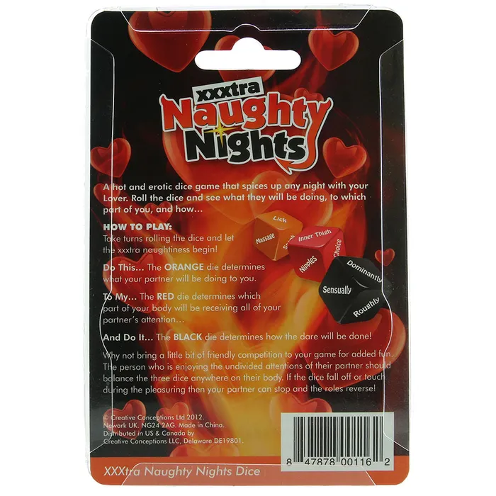 Creative Conceptions Vibrators Naughty Nights XXXtra Erotic Dare Dice Creative Conceptions Vibrators Naughty Nights XXXtra Erotic Dare Dice