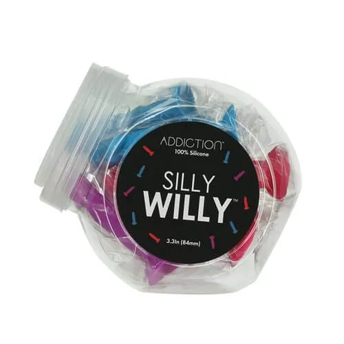 Dildos BMS Enterprises Addiction Silly Willy Glow in the Dark Mini Dongs Playful Pleasure in 4 Vibrant Colors Dildos BMS Enterprises Addiction Silly Willy Glow in the Dark Mini Dongs Playful Pleasure in 4 Vibrant Colors