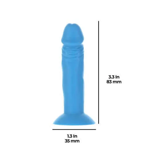 Dildos BMS Enterprises Addiction Silly Willy Glow in the Dark Mini Dongs Playful Pleasure in 4 Vibrant Colors