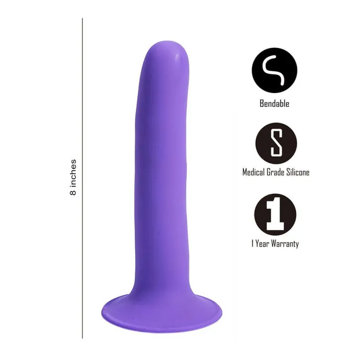 Dildos Marin 8 inches Liquid Silicone Suction Cup Dong Maia Toys