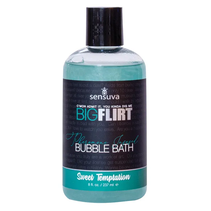 Dildos SENSUVA Sensuva Big Flirt Pheromone Bubble BathSweet Temptation 8oz